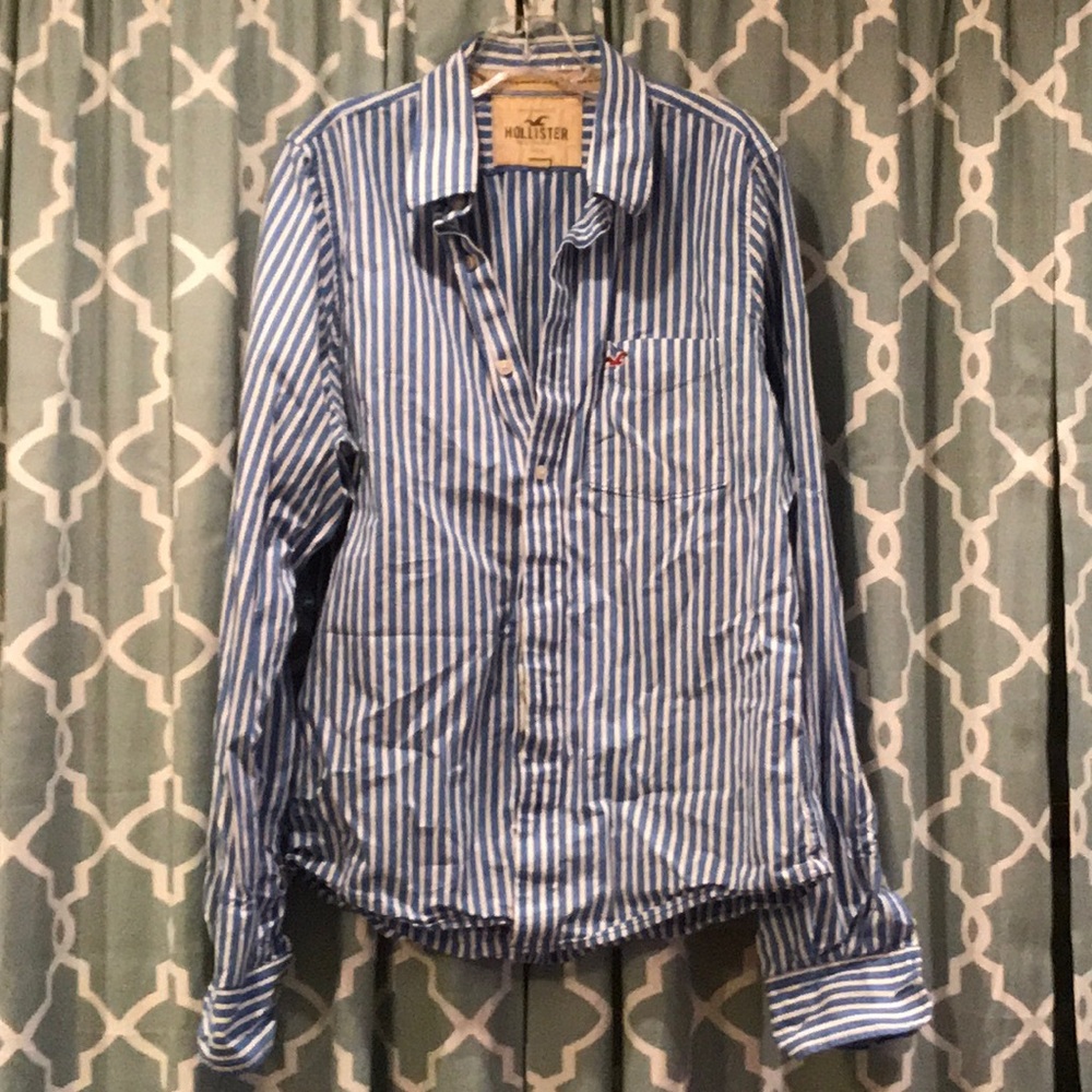 Hollister Striped Button Up